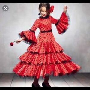 Girls Flamenco Dress - Chasing Fireflies